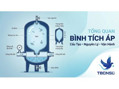 Bình tích áp: Nguyên lý vận hành và vai trò trong hệ thống thủy lực
