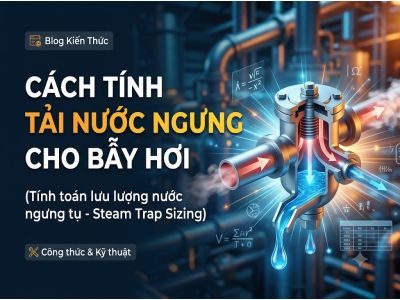  Cách tính tải nước ngưng cho bẫy hơi: Công thức và ví dụ thực tế 