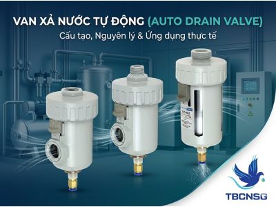 Van xả nước tự động: Giải pháp kiểm soát nước ngưng trong hệ thống khí nén