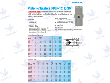 Búa Rung Khí Nén Piston Findeva Dòng FPLF (12 - 95)