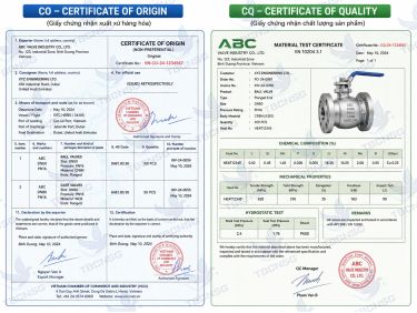 CO CQ Là Gì? Vai Trò Của CO CQ Trong Ngành Van Công Nghiệp