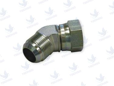 Đầu nối cong 45 độ, 1 đầu tán hạt bắp 1 đầu ren ngoài