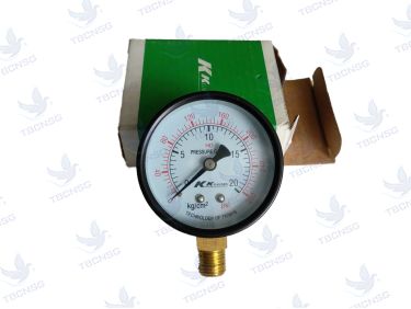 Đồng hồ áp suất KK Gauge chân đứng không dầu