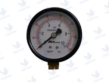 Đồng hồ áp suất KK Gauge chân đứng không dầu