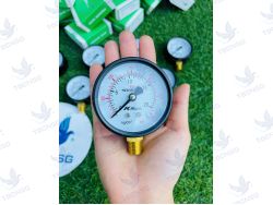 Đồng hồ áp suất KK Gauge chân đứng không..