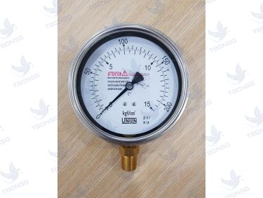 Đồng Hồ Áp Suất Unijin 0-200 PSI Inox Malaysia