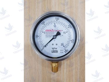 Đồng Hồ Áp Suất Unijin 0-200 PSI Inox Malaysia