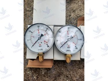 Đồng hồ áp suất Unival 0-300psi/21bar - Made in Germany