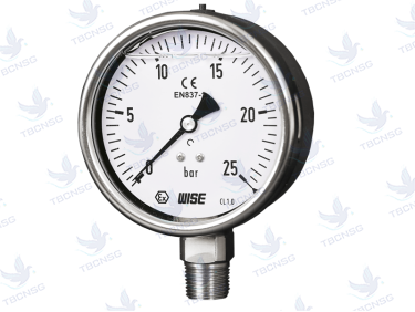 Sản phẩmĐồng hồ áp suất Wise P258 inox có dầu chống rung