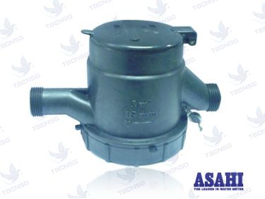 Đồng hồ nước Asahi GMK Plastic thân nhựa kỹ thuật nối ren