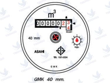 Đồng hồ nước Asahi GMK15, 20, 25, 40