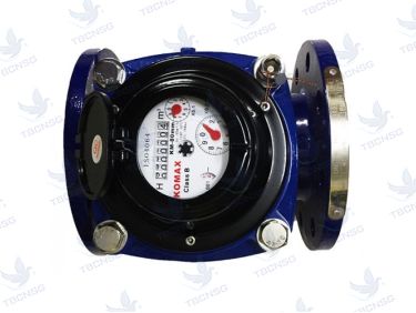 Đồng hồ nước Komax mặt bích thân gang