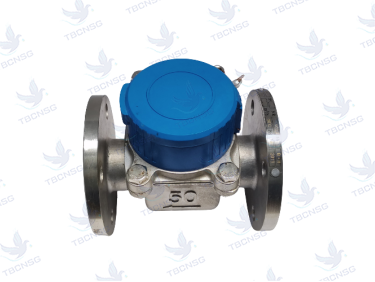 Đồng hồ nước Komax mặt bích thân inox
