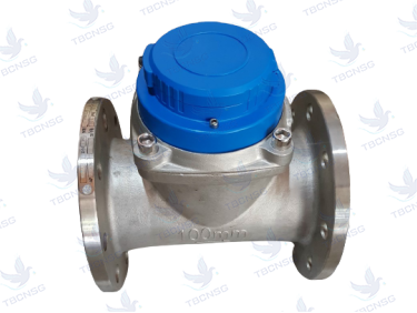 Đồng hồ nước Komax mặt bích thân inox