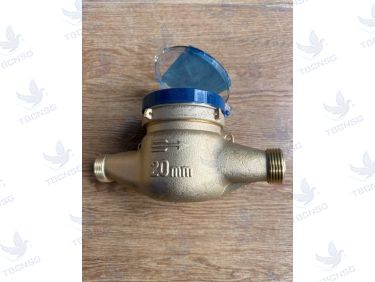 Đồng hồ nước Komax thân đồng nối ren