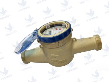 Đồng hồ nước Komax thân đồng nối ren