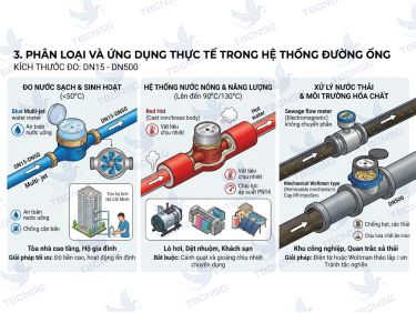 Đồng hồ nước: Nguyên lý, Phân loại và Kỹ thuật lắp đặt chuẩn