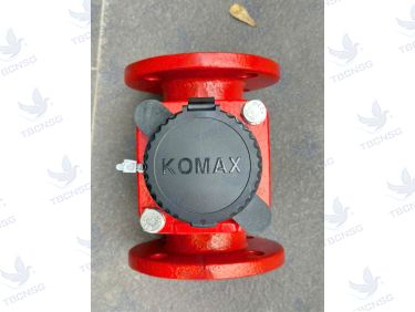 Đồng hồ nước nóng Komax nối mặt bích