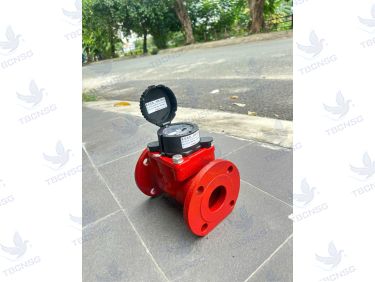 Đồng hồ nước nóng Komax nối mặt bích