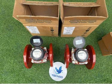 Đồng hồ nước nóng Sensus WP-QF Hot 130 độ C kiểu Woltman mặt bích