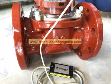 Đồng hồ nước nóng Sensus WP-QF Hot 130 độ C kiểu Woltman mặt bích