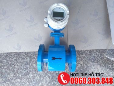 Đồng hồ nước thải điện tử lắp mặt bích