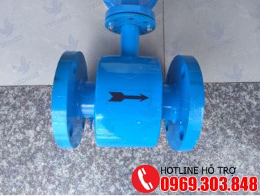 Đồng hồ nước thải điện tử lắp mặt bích