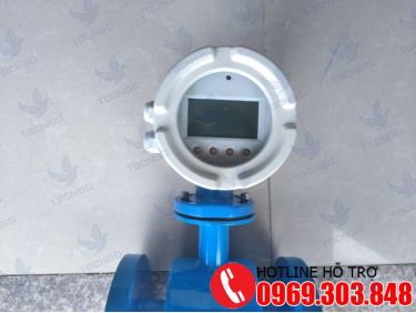 Đồng hồ nước thải điện tử lắp mặt bích