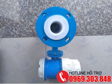 Đồng hồ nước thải điện tử lắp mặt bích