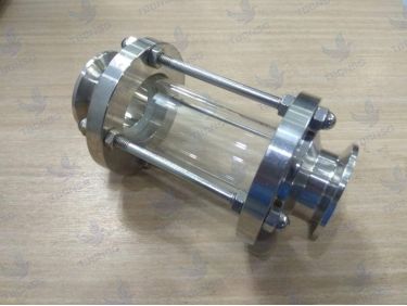 Kính quan sát dòng chảy inox 304 316 kết nối clamp gia công và nhập khẩu