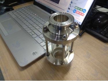Kính quan sát dòng chảy inox 304 316 kết nối clamp gia công và nhập khẩu