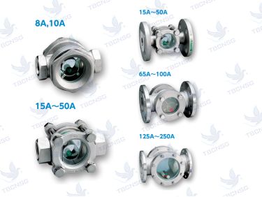 Kính quan sát dòng chảy Wasino dòng Ball dạng bi model GKB GEB GK
