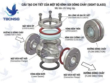 Kính soi dòng chảy (Sight Glass): Cấu tạo, Phân loại &amp; Cách chọn