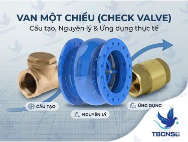 Van 1 Chiều (Check Valve): Cấu Tạo, Nguyên Lý &amp; Cách Chọn Đúng