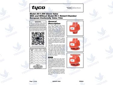 Van báo động chữa cháy Tyco AV-1-300