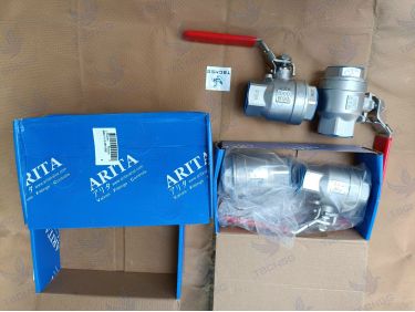 Van bi Arita tay gạt nối ren inox 304 model ARV 100SE 2PC