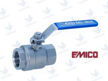 Van bi Emico inox 304 nối ren 