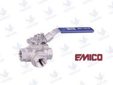 Van bi Emico inox 304 nối ren 