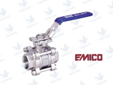 Van bi Emico inox 304 nối ren 