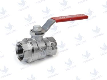 Van bi Giacomini R850 nối ren - Full Port đồng mạ crom