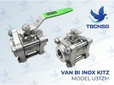 Sản phẩmVan bi inox Kitz Model U3TZM chính hãng 3 thân hàn socket