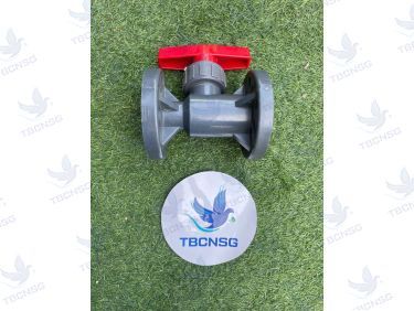 Van Bi Nhựa PVC Mặt Bích DN80 Chống Ăn Mòn