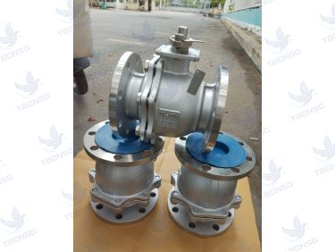 Van bi ODK inox nối mặt bích