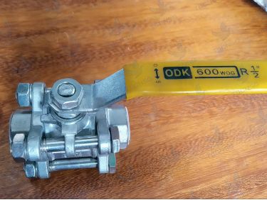 Van bi ODK thân inox nối ren