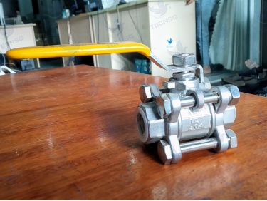 Van bi ODK thân inox nối ren