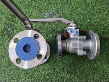 Van Bi Wonil WSB-2: Thân Inox 304 2 Mảnh, Mặt Bích JIS 10K, Tay Gạt