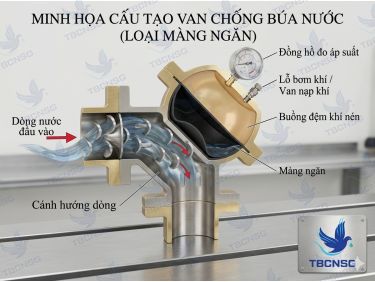 Van búa nước là gì? Nguyên lý và cách chọn Water Hammer Arrestor