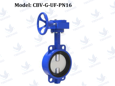 Van bướm Arita gang điều khiển hộp số wafer PN16