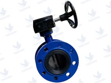 Van bướm Shinyi FBGS tay quay hai mặt bích