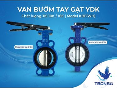 Sản phẩmVan bướm tay gạt YDK JIS10K model KBF(WH)-10K KBF(WH)-16K